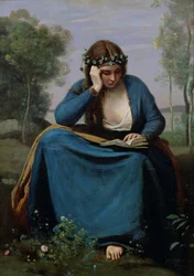Der Leser mit Blumen gekrönt, oder Virgils Muse, 1845